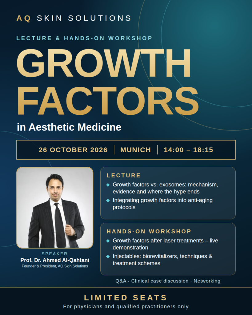 Growth Factors in Aesthetic Medicine – Lecture & Hands-On Workshop
